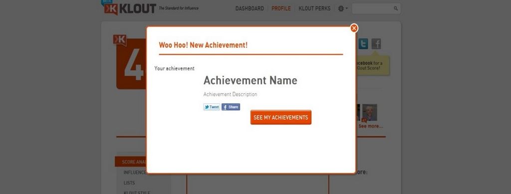 Display Achievements to Encourage Website Usage