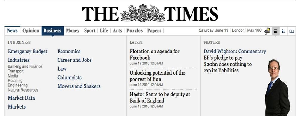 Display Contents the Classic Way with Dropdown Menus