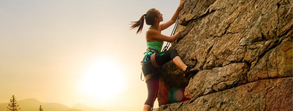 Rock climbing is an example of Csikszentmihalyi's flow theory and optimal experience.
