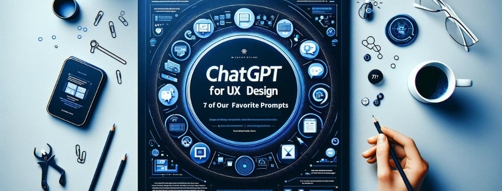 An AI-generated design of a book titled "Chat GPT for UX Design"