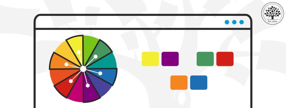Hero image showing a color wheel with complementary colors highlighted.