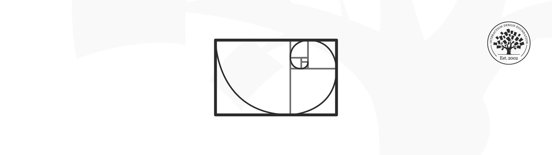 Illustration depicting the golden section grid system