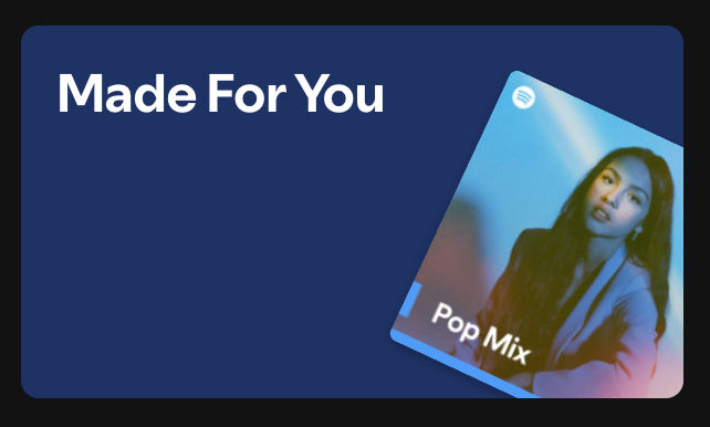 A screenshot of one of Spotify's personalized mixes.