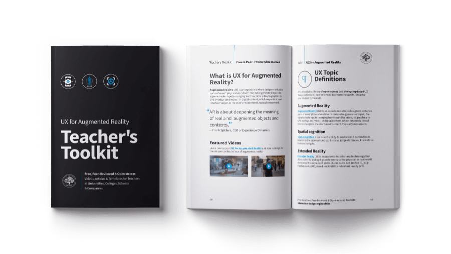 UX Design for Augmented Reality Teacher's Toolkit