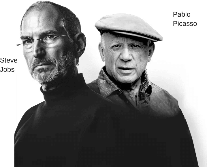 Photo of Steve Jobs & Pablo Picasso