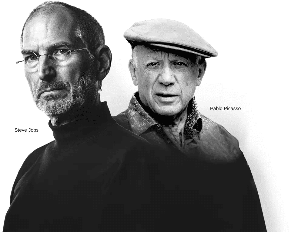 Photo of Steve Jobs & Pablo Picasso