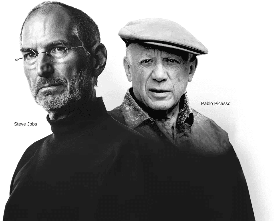 Photo of Steve Jobs & Pablo Picasso