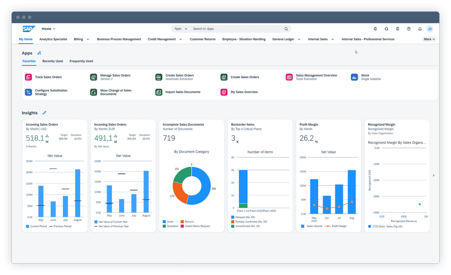 Image of an SAP screen.