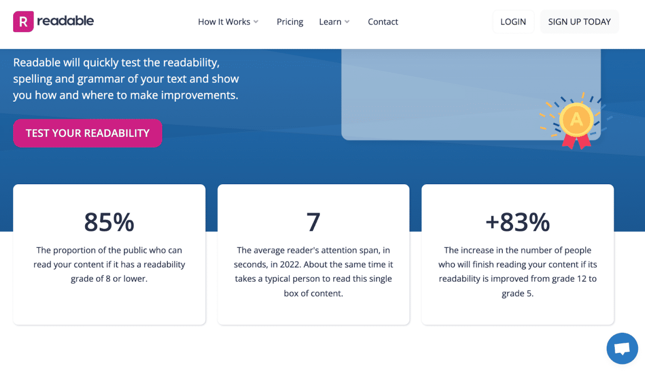 Image from Readable's site.