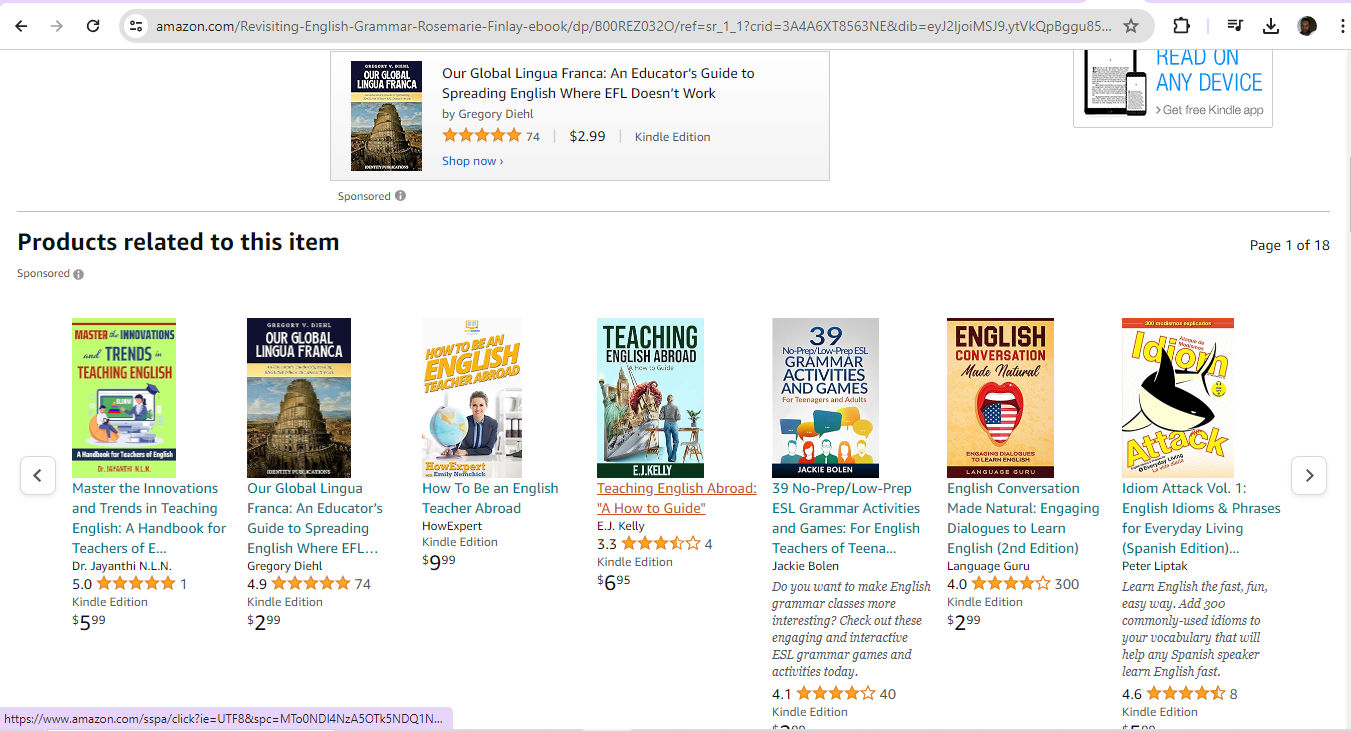 Part of a screen from Amazon's website, featuring book recommendations.
