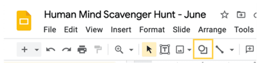 Image of icons in a Google Slides piece.