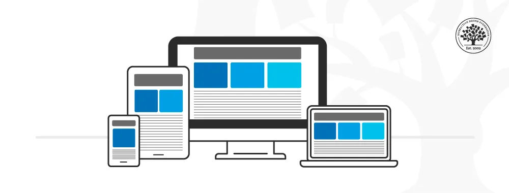 An illustration showing various types of computing devices.