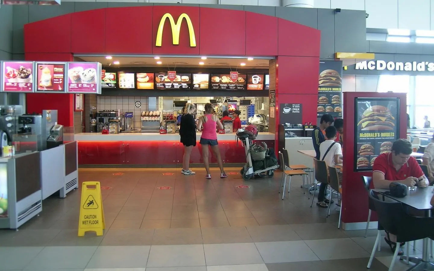 Image showing the inside of a McDonald's restaurant.