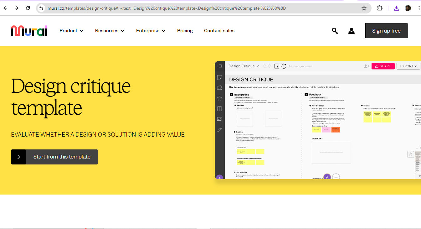 A screenshot from Mural's website.