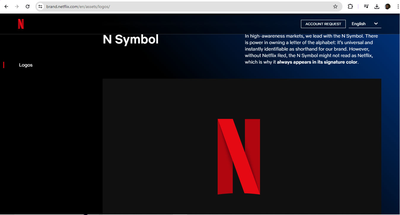 A screenshot showing Netflix's letter N logo.