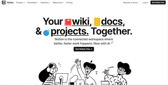 Screenshot of Notion.So's homepage.