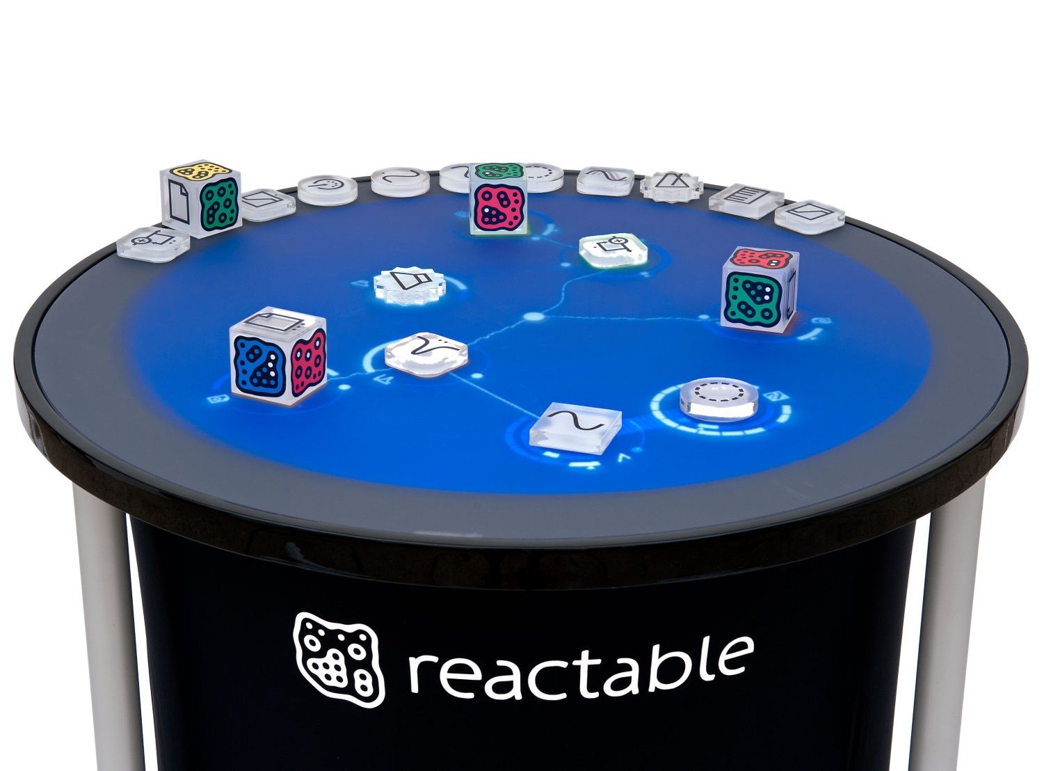 An image of the Reactable musical instrument.