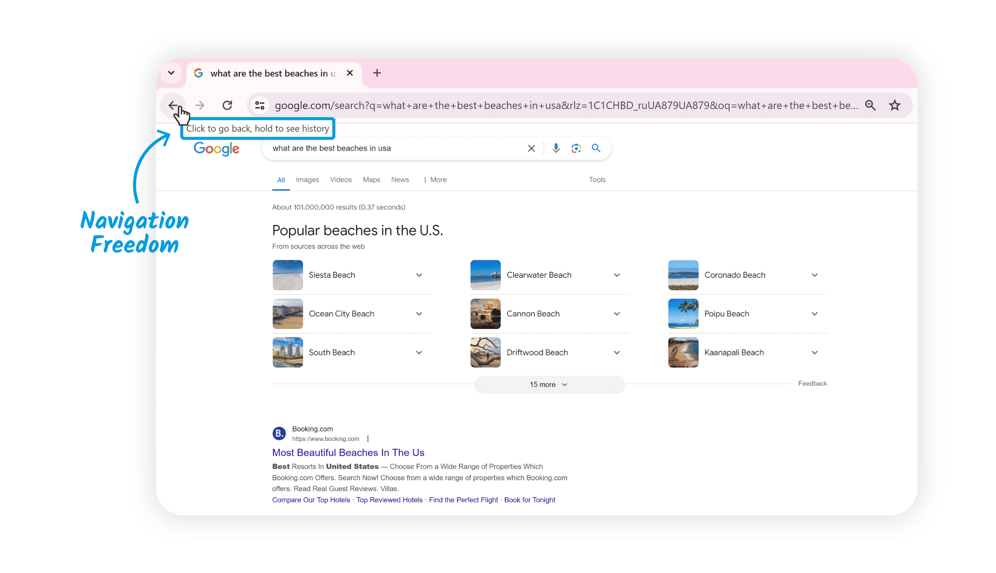 A partial screenshot from the top-left-hand section of a Google results web page.