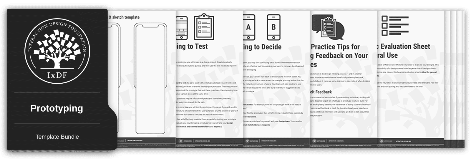 Bundle of 7 Prototyping templates