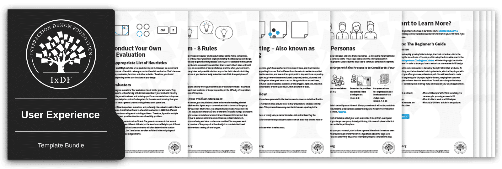 Bundle of 12 User Experience templates