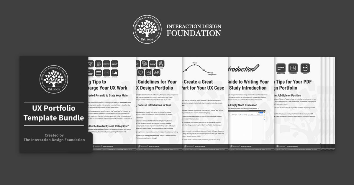 Bundle of 10 UX Portfolio templates