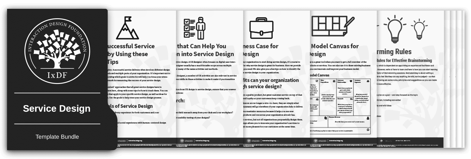 Bundle of 11 Service Design templates