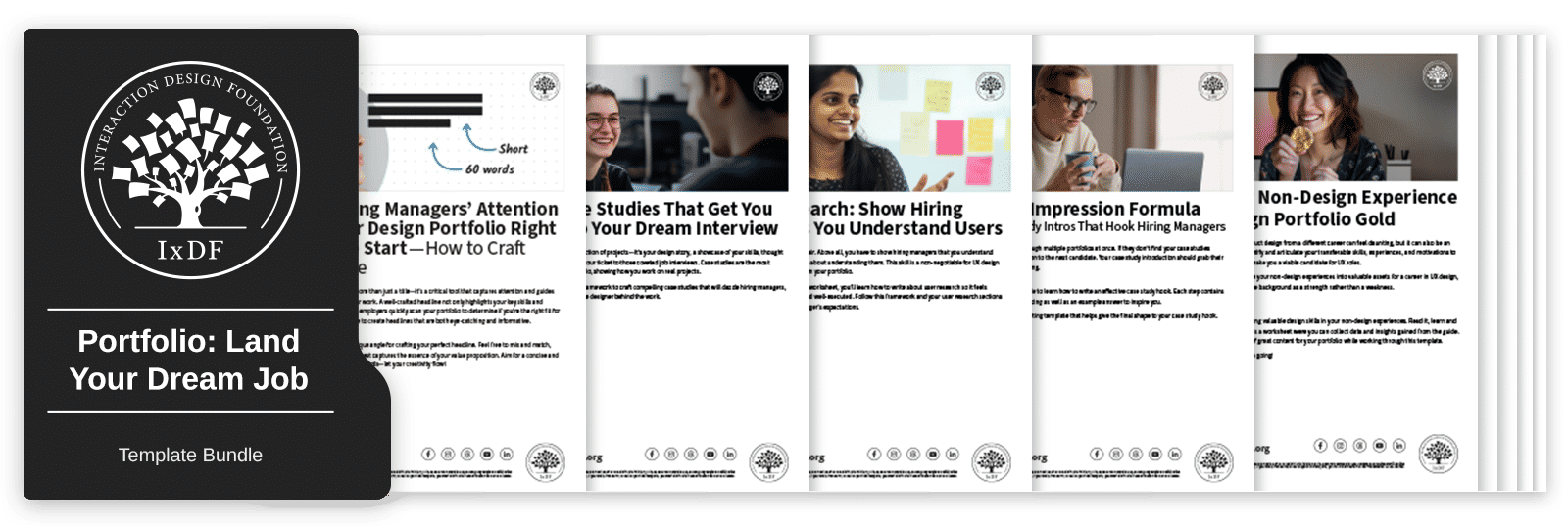 Bundle of 8 Portfolio: Land Your Dream Job templates