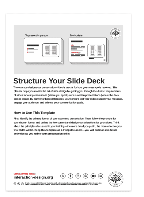 Structure Your Slide Deck
