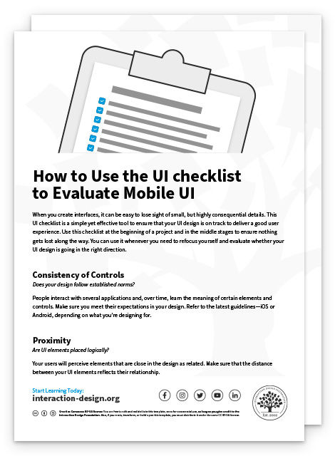 UI Checklist