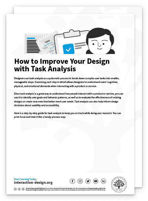 How to Improve Your Design with Task Analysis