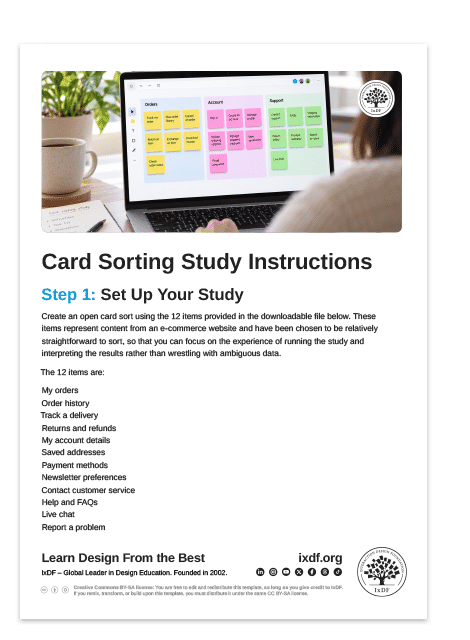 Card Sorting Study Instructions