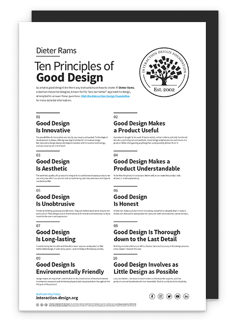 Ten Principles of Good Design