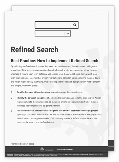 Increase The User S Sense Of Control With The Refined Search Design Pattern Interaction Design Foundation Ixdf