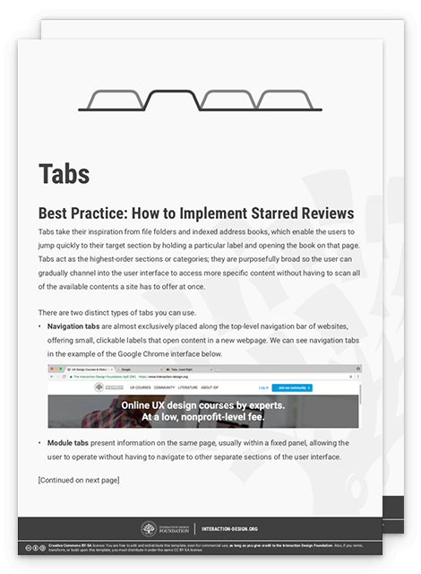 Embrace the Mental Models of Users by Implementing Tabs | IxDF