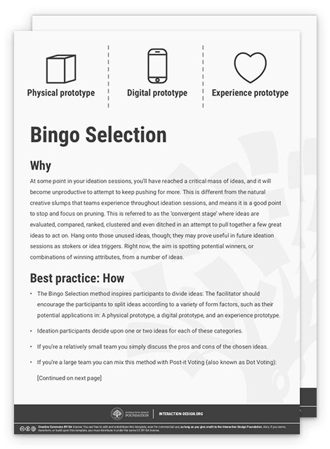 Bingo Selection