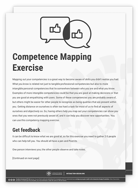 Sample of Competence Mapping Exercise template