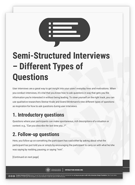 semi structured interview user research