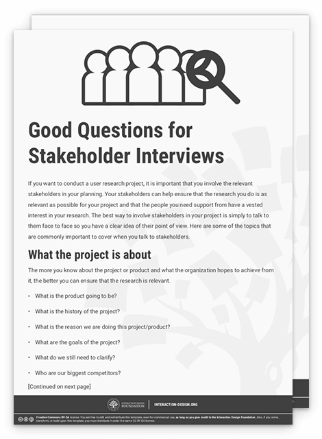 Get Your Free Template for “Good Questions for Stakeholder Interviews