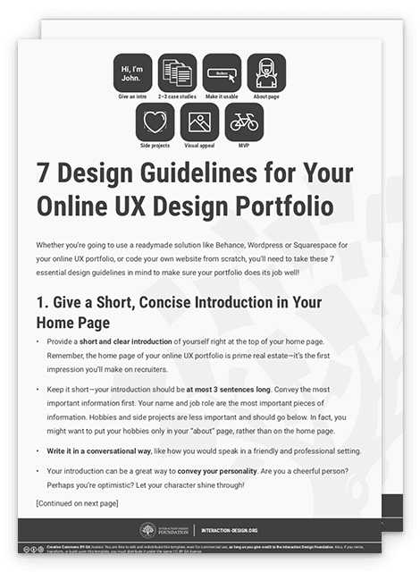 7 Design Guidelines for Your Online UX Design Portfolio