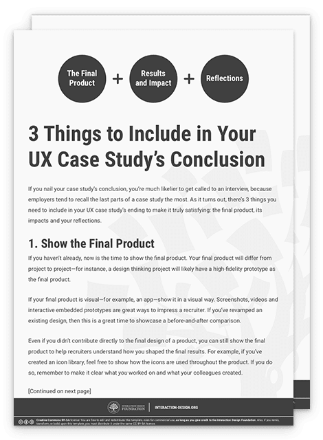 how to write a ux case study