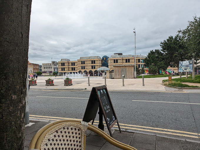 Looking back at the Sovereign Centre from Sass