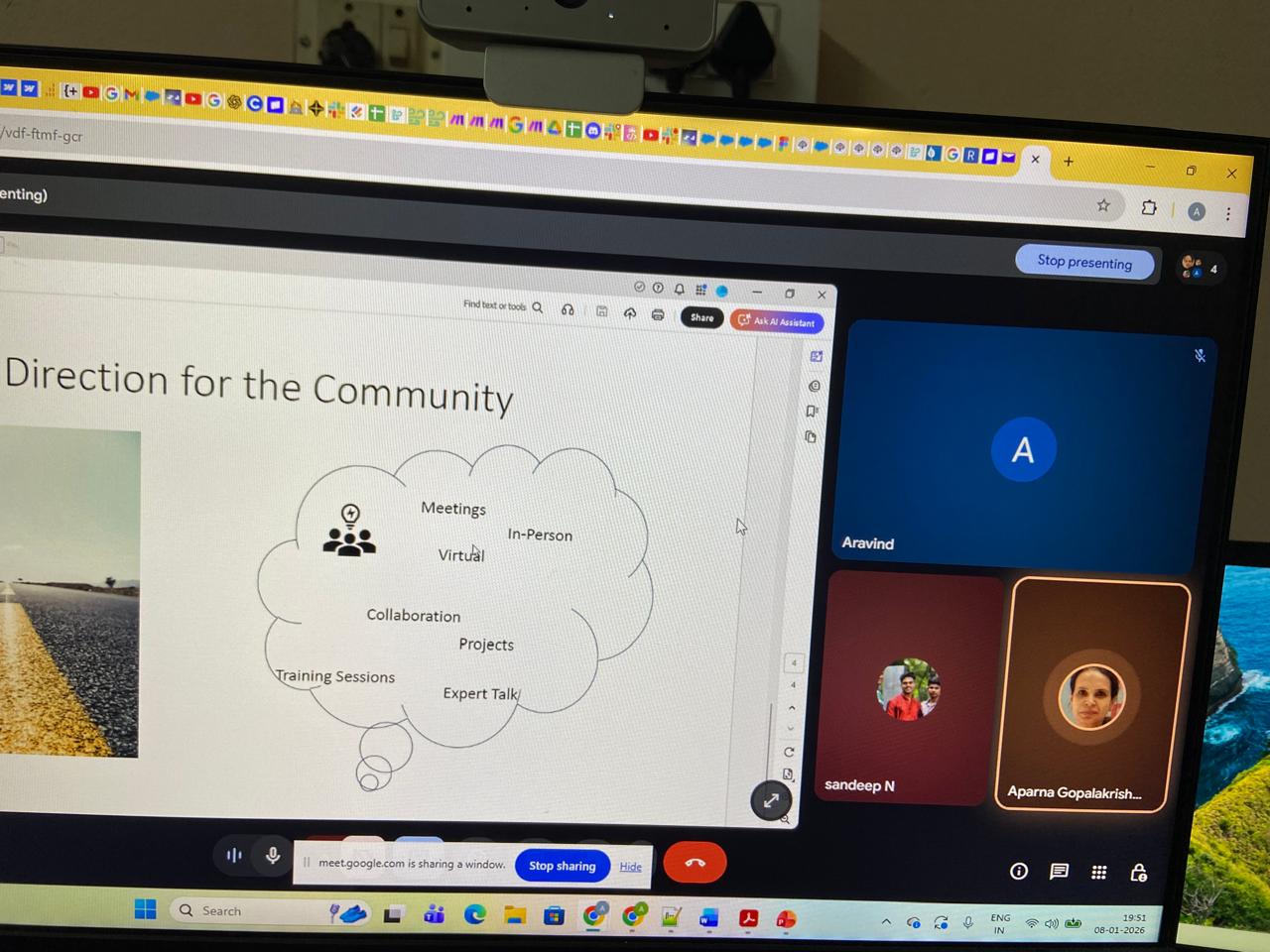 IxDF Trivandrum Hangout Meeting Screenshot Pic