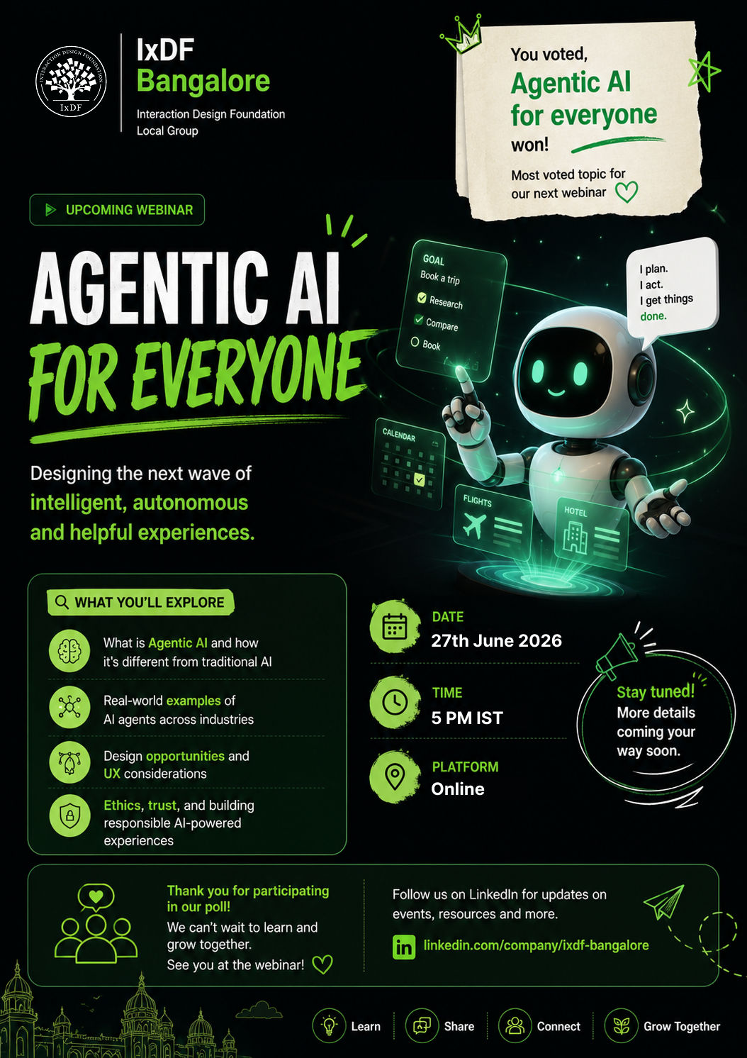 Agentic AI, AI, Artificial Inteligence, Bengaluru, Bangalore, India, UI, UX, Design, Webinar