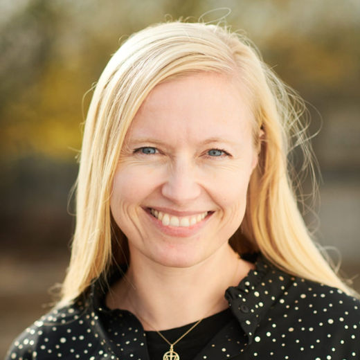 Photo of smiling Rikke Friis Dam