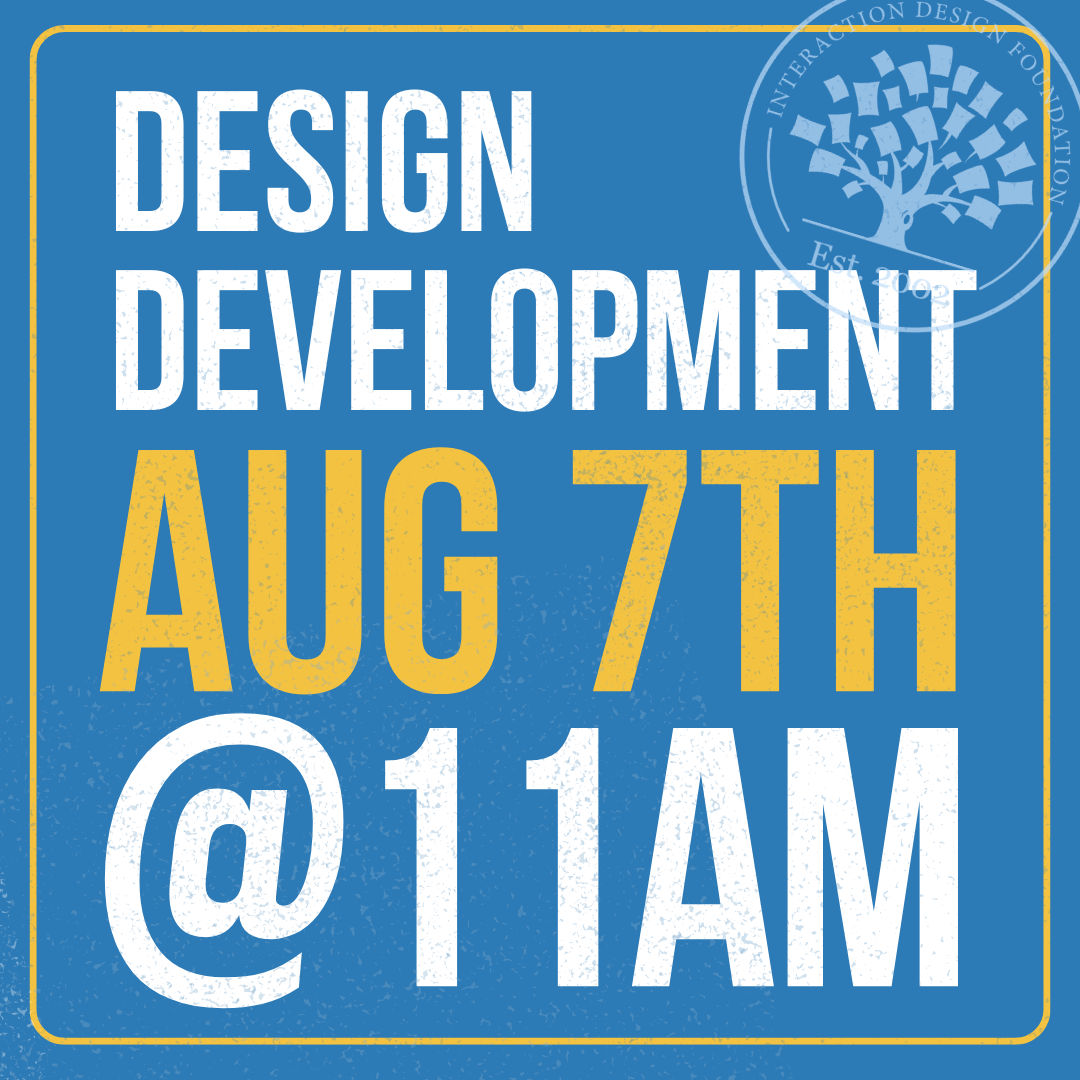 Join us August 7th for a Live Design Exercise