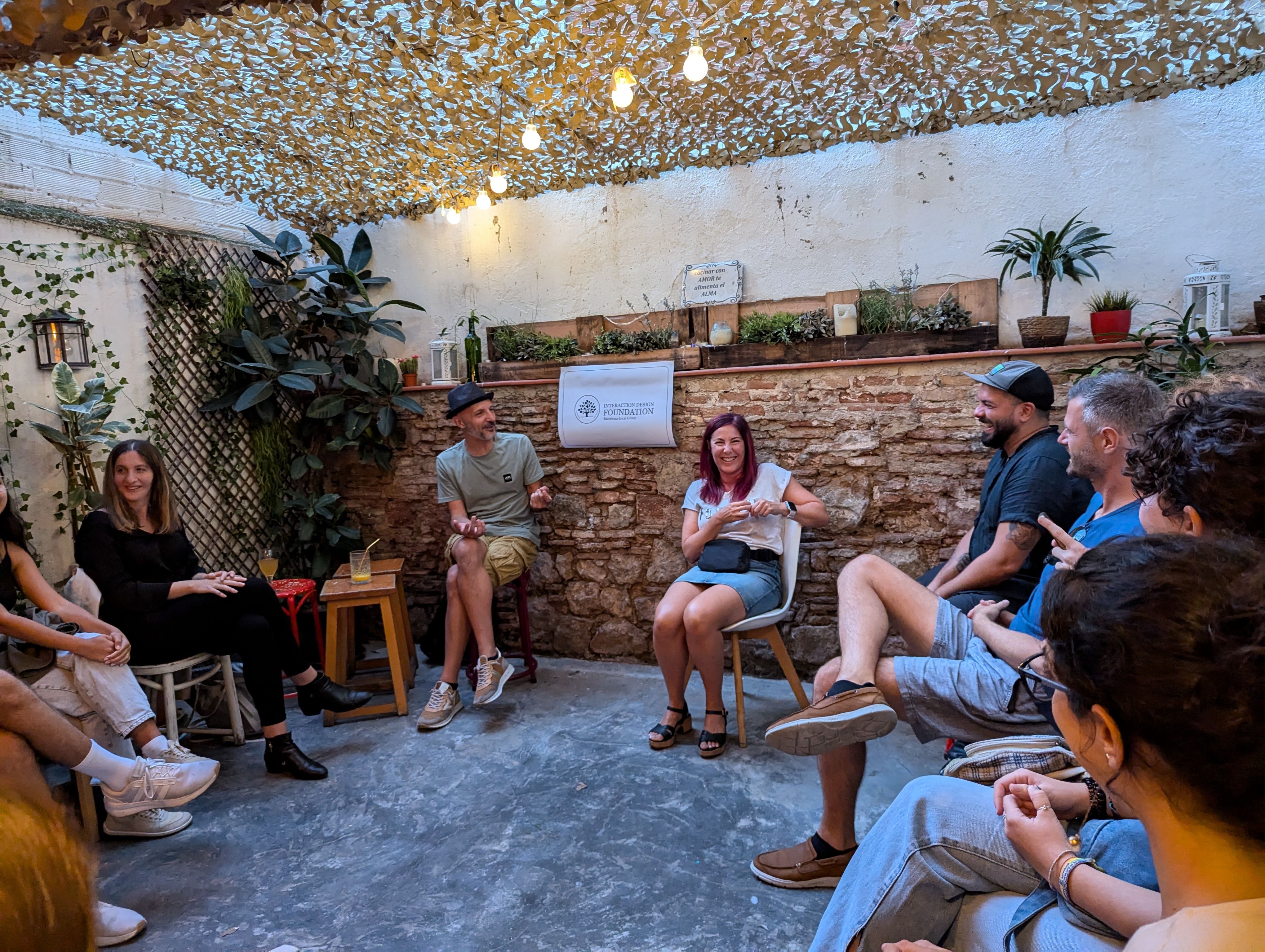 Our cozy meetup at Ideal Cafe in Barcelona